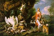  Jan  Fyt Diana with her Hunting Dogs Beside the Kill painting